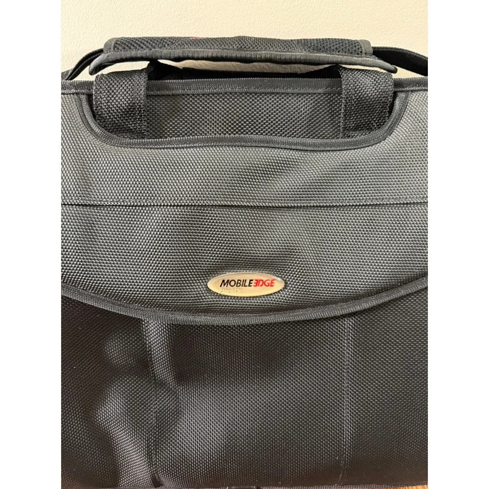 Mobile Edge Black Cordura Nylon Laptop Briefcase Messenger Bag Travel Case